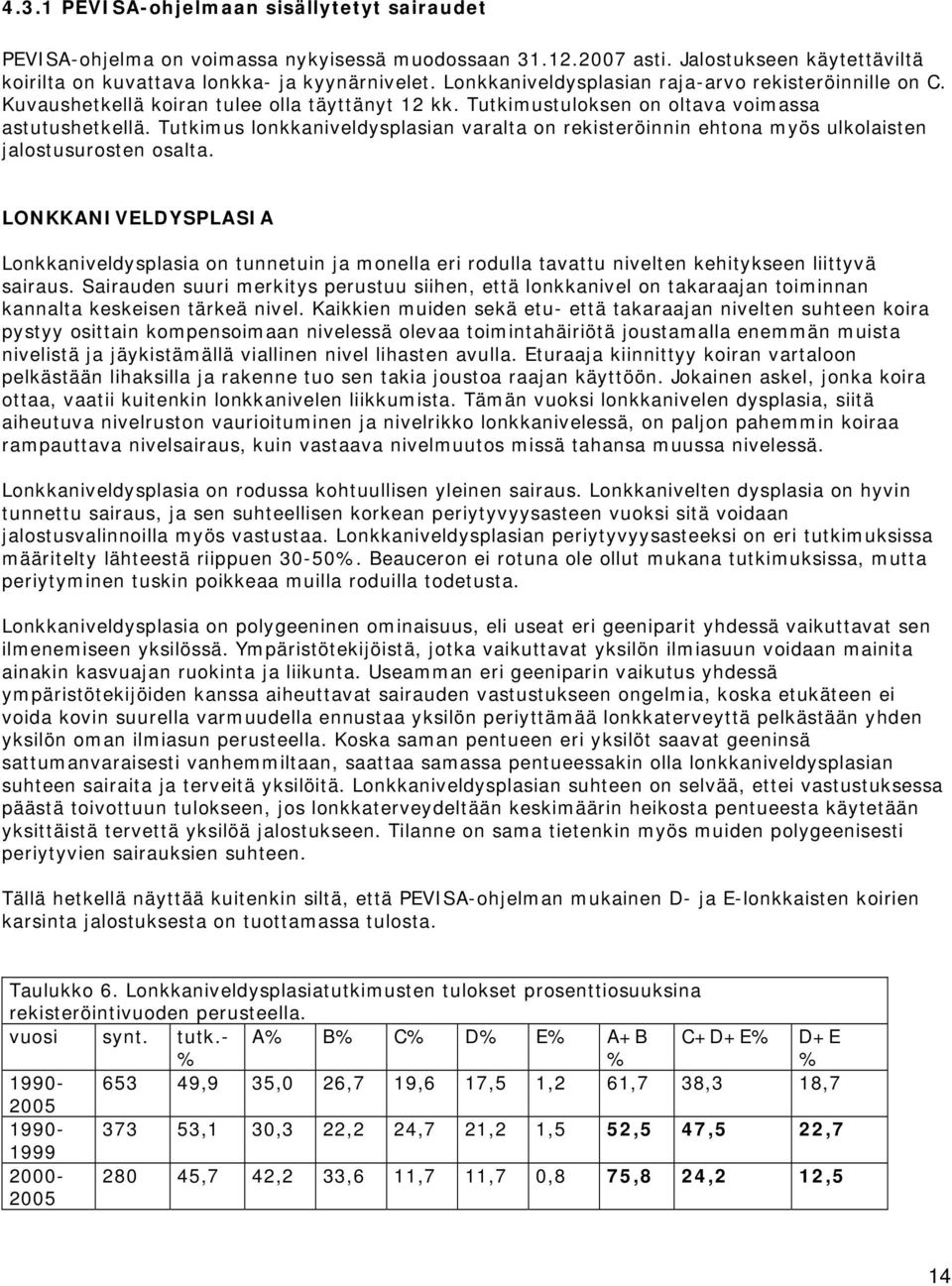 Tutkimus lonkkaniveldysplasian varalta on rekisteröinnin ehtona myös ulkolaisten jalostusurosten osalta.