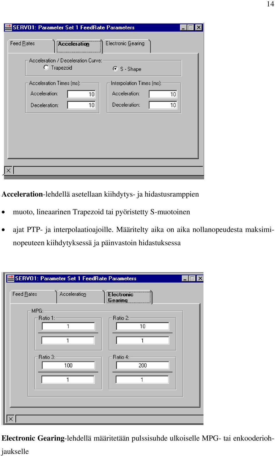 Määritelty aika on aika nollanopeudesta maksiminopeuteen kiihdytyksessä ja päinvastoin