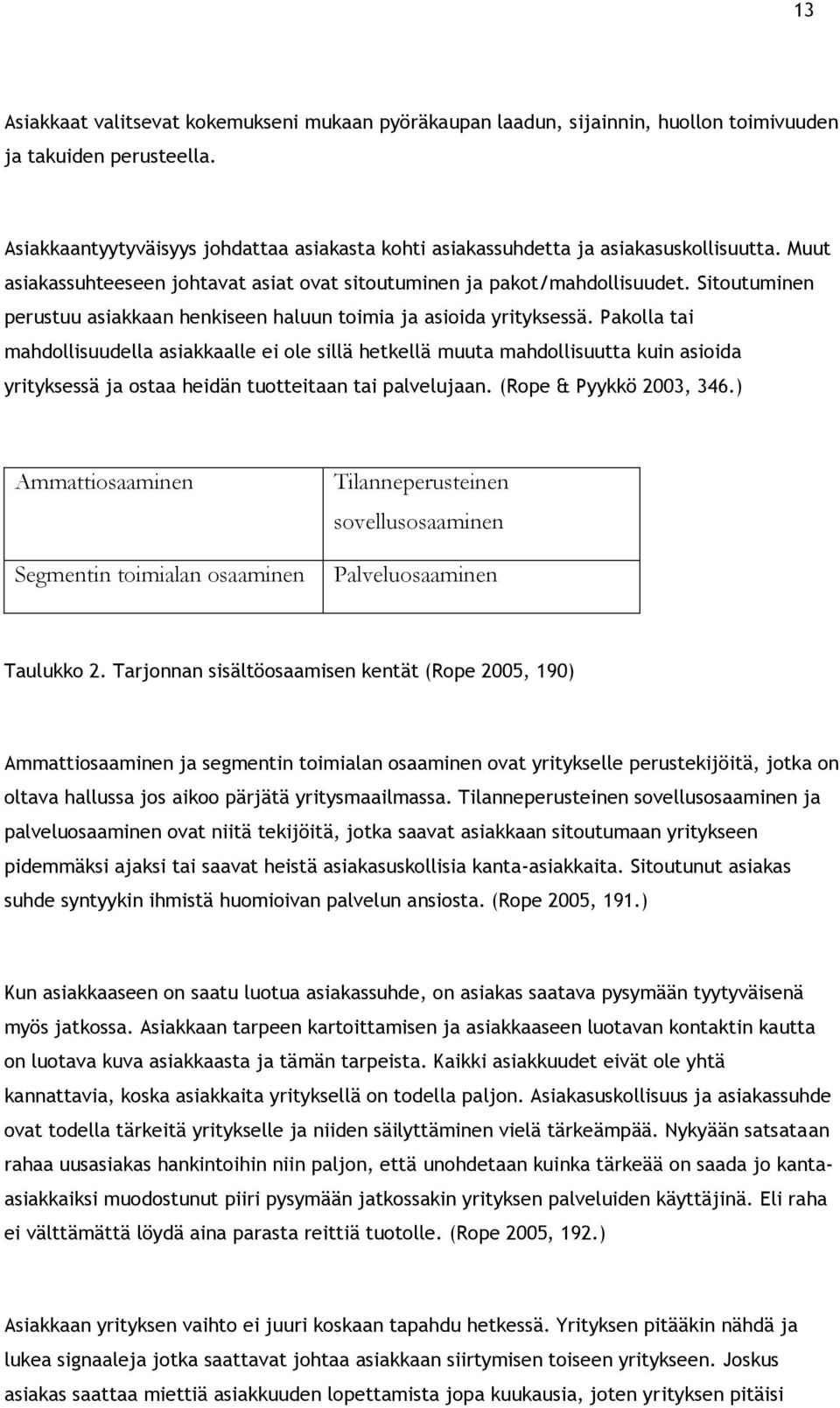 Sitoutuminen perustuu asiakkaan henkiseen haluun toimia ja asioida yrityksessä.