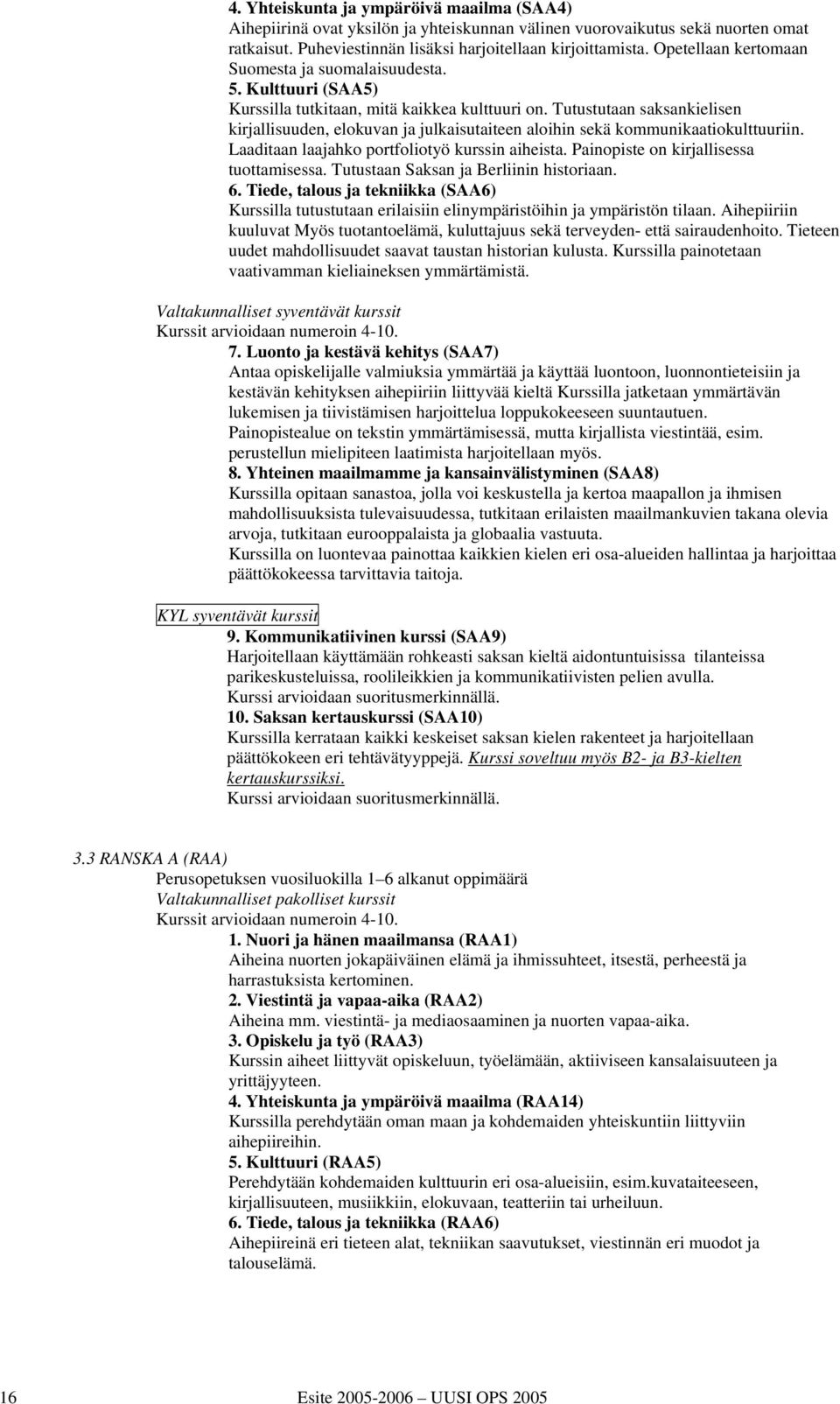 Tutustutaan saksankielisen kirjallisuuden, elokuvan ja julkaisutaiteen aloihin sekä kommunikaatiokulttuuriin. Laaditaan laajahko portfoliotyö kurssin aiheista.