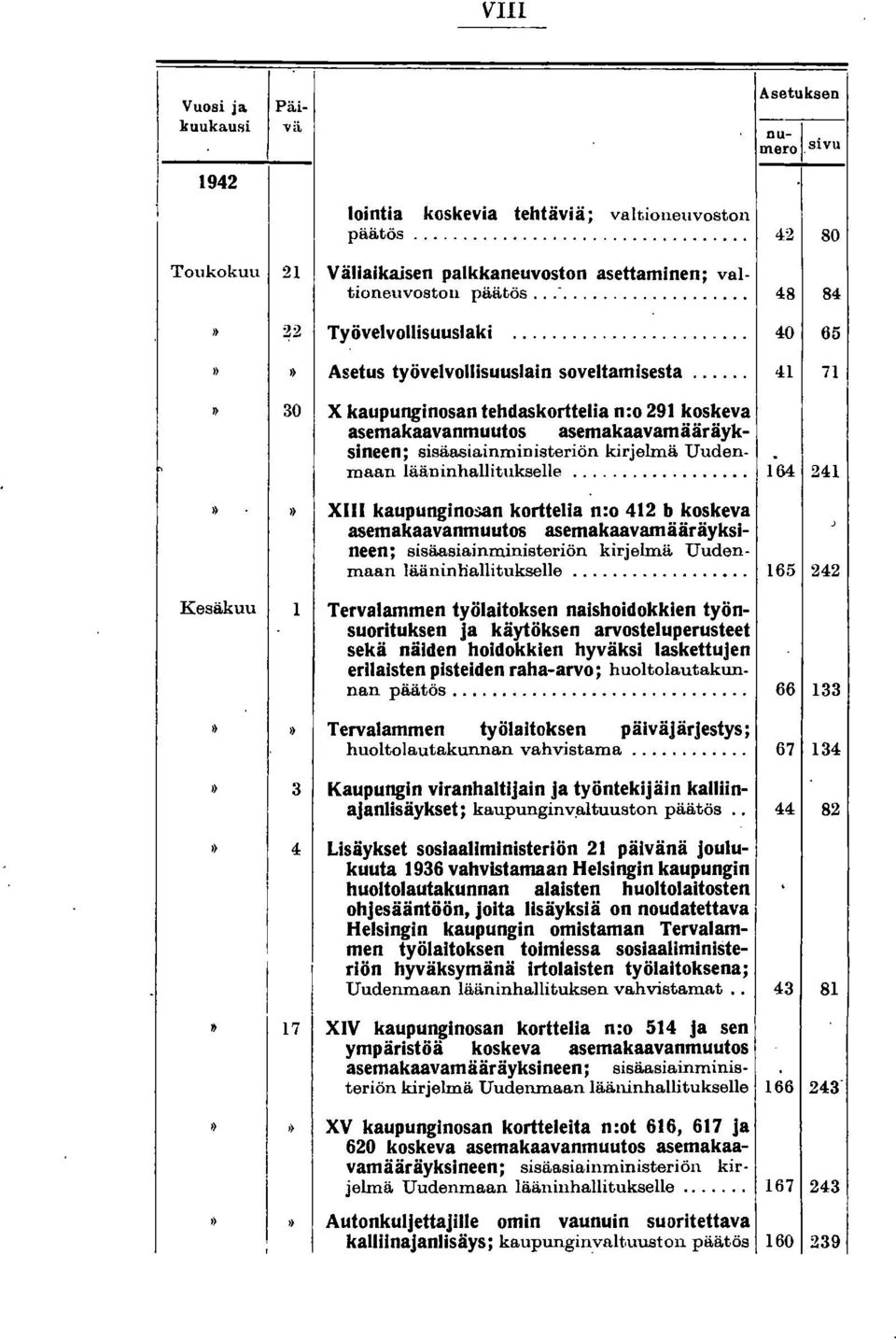 .. 41 71 30 X kaupunginosan tehdas korttelia n:o 291 koskeva asemakaavanmuutos asemakaavamääräyksineen; sisäasiainministeriön kirjelmä Uudenmaan lääninhallitukselle.