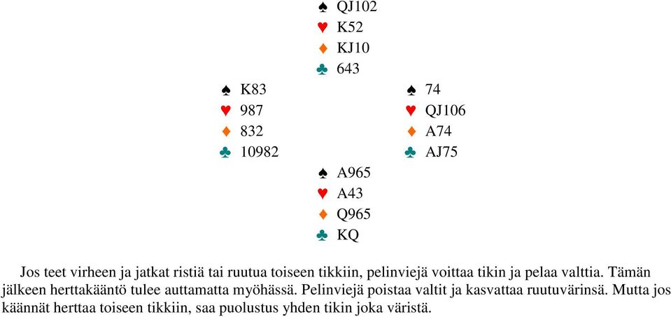 Tämän jälkeen herttakääntö tulee auttamatta myöhässä.