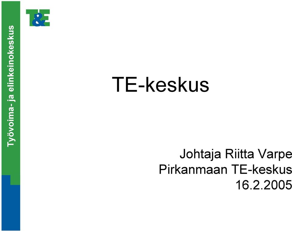 TE-keskus Johtaja