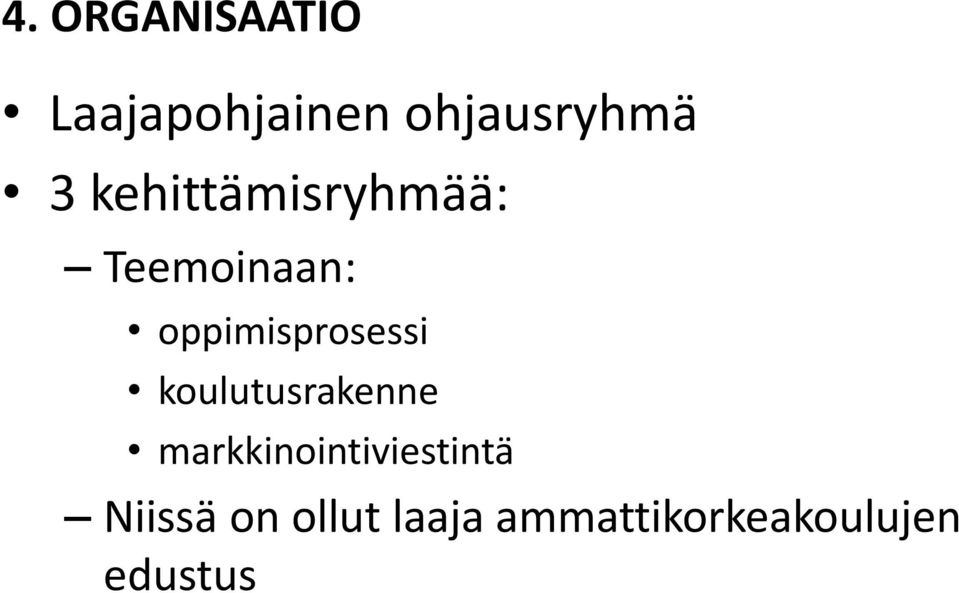 oppimisprosessi koulutusrakenne