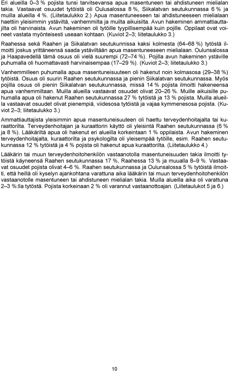 Avun hakeminen oli tytöille tyypillisempää kuin pojille. Oppilaat ovat voineet vastata myönteisesti useaan kohtaan. (Kuviot 2 3; liitetaulukko 3.