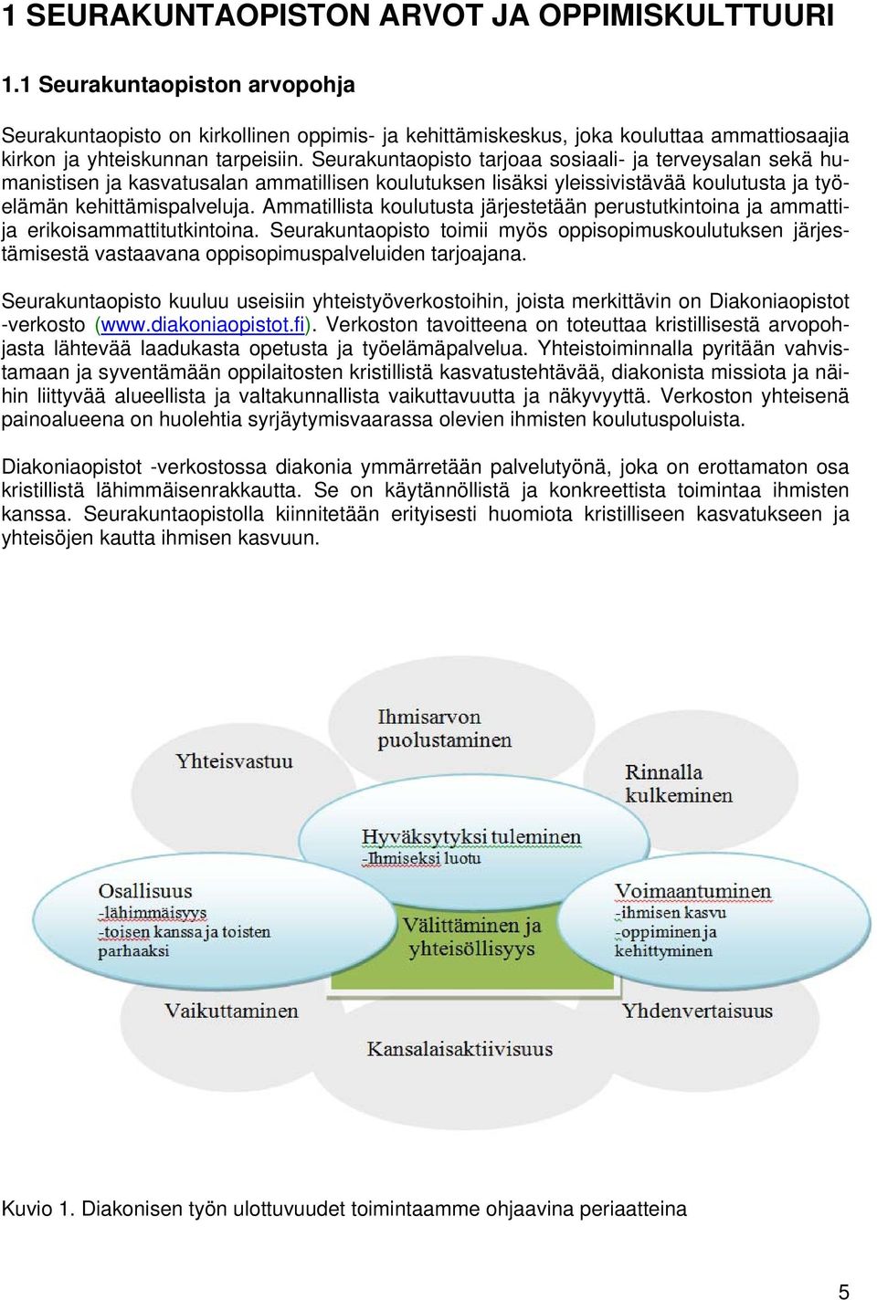 Seurakuntaopisto tarjoaa sosiaali- ja terveysalan sekä humanistisen ja kasvatusalan ammatillisen koulutuksen lisäksi yleissivistävää koulutusta ja työelämän kehittämispalveluja.