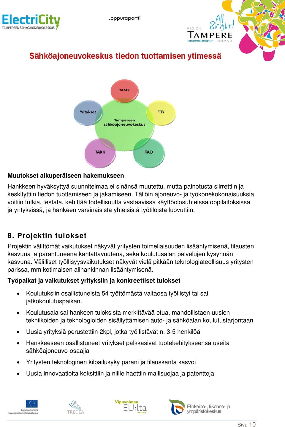 työtiloista luovuttiin. 8.