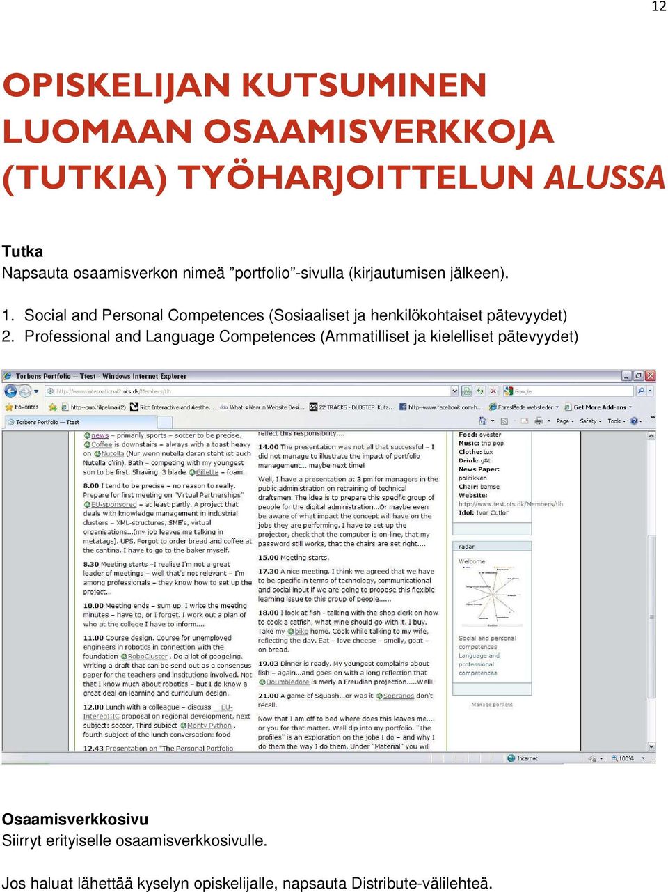 Social and Personal Competences (Sosiaaliset ja henkilökohtaiset pätevyydet) 2.