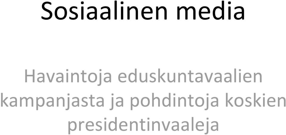 eduskuntavaalien