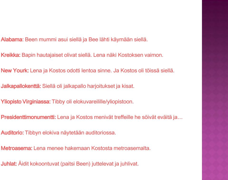 Ylipist Virginiassa: Tibby li elkuvareilille/ylipistn.