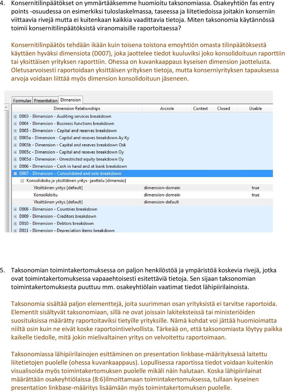 Miten taksonomia käytännössä toimii konsernitilinpäätöksistä viranomaisille raportoitaessa?