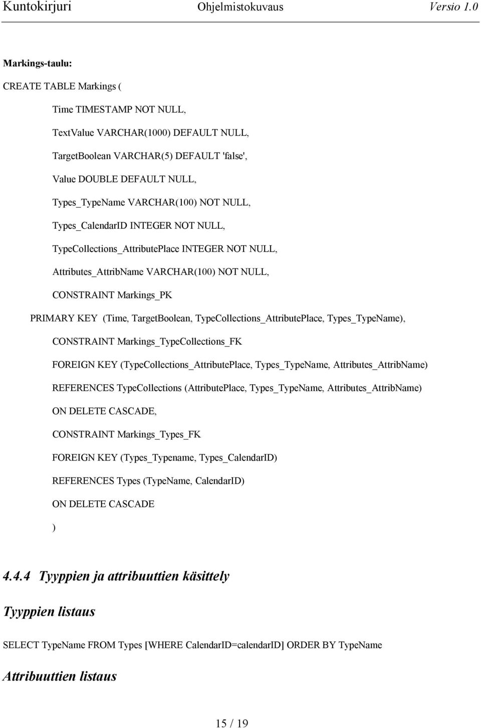 TypeCollections_AttributePlace, Types_TypeName), CONSTRAINT Markings_TypeCollections_FK FOREIGN KEY (TypeCollections_AttributePlace, Types_TypeName, Attributes_AttribName) REFERENCES TypeCollections