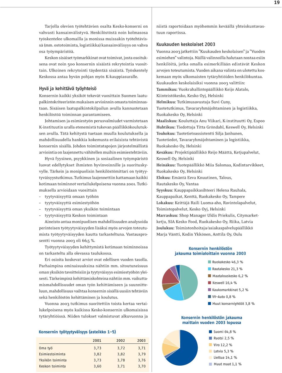 Ulkoinen rekrytointi täydentää sisäistä. Työskentely Keskossa antaa hyvän pohjan myös K-kauppiasuralle.