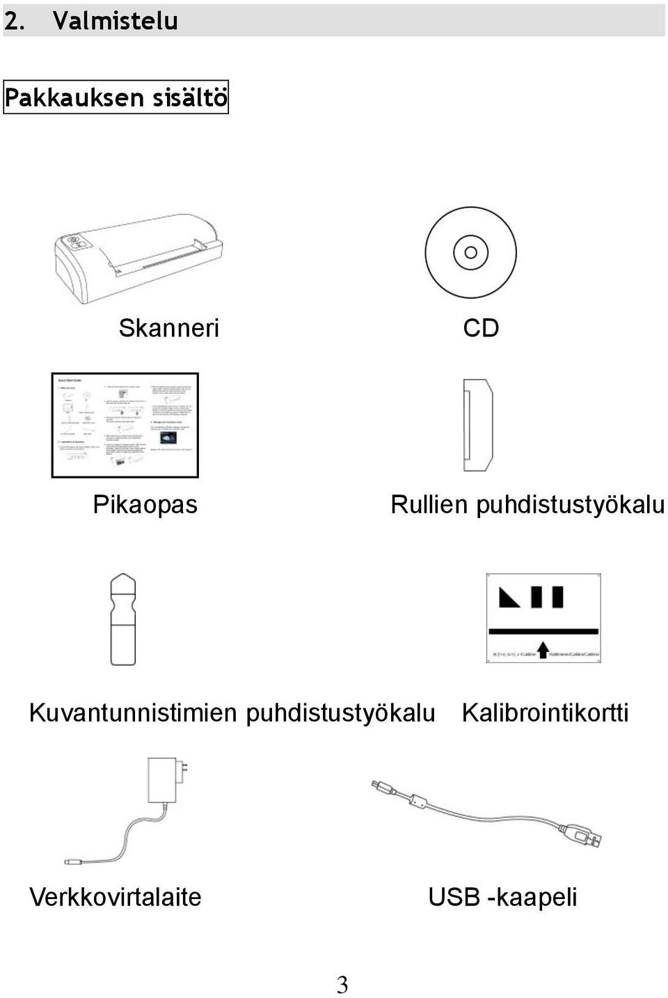 puhdistustyökalu Kuvantunnistimien