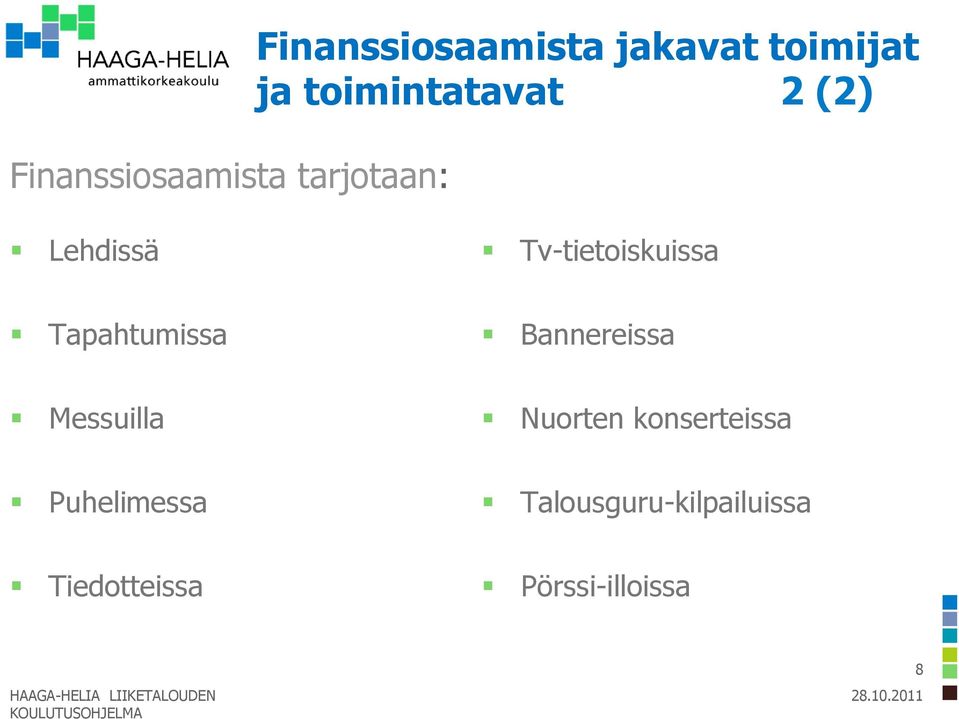 Bannereissa Messuilla Nuorten konserteissa Puhelimessa