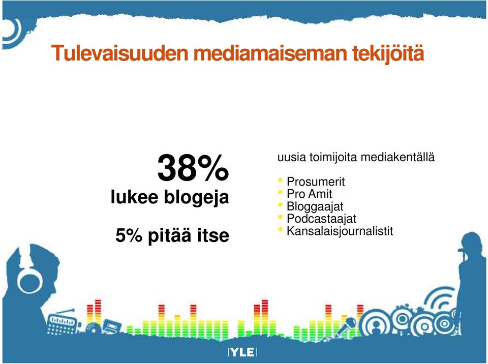 toimijoita mediakentällä Prosumerit Pro Amit