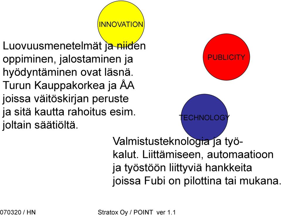 Turun Kauppakorkea ja ÅA joissa väitöskirjan peruste ja sitä kautta rahoitus