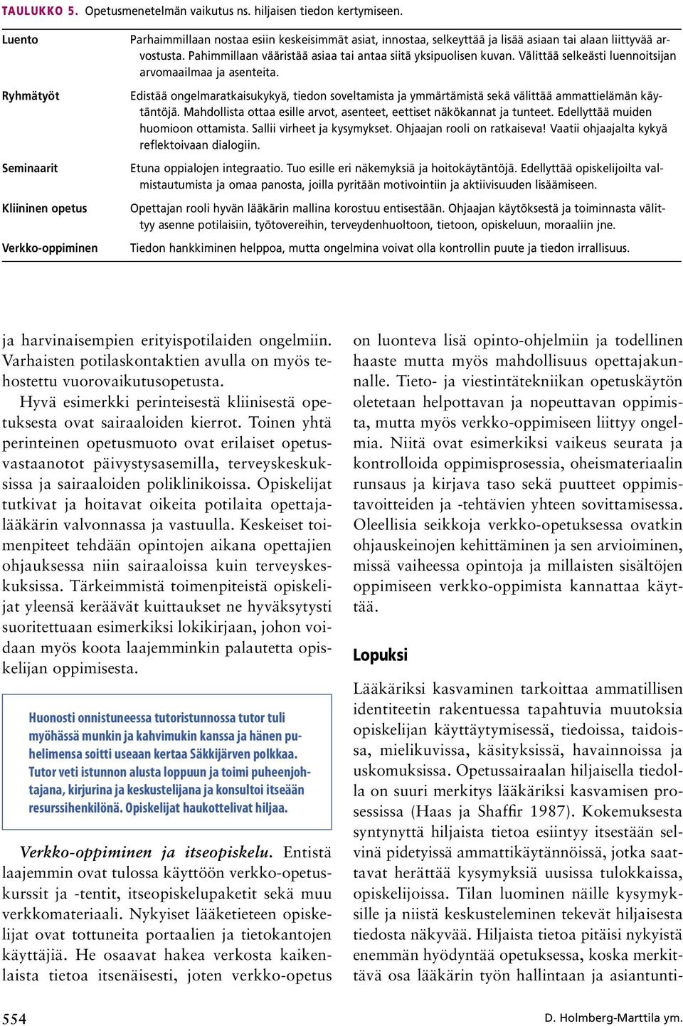 Pahimmillaan vääristää asiaa tai antaa siitä yksipuolisen kuvan. Välittää selkeästi luennoitsijan arvomaailmaa ja asenteita.