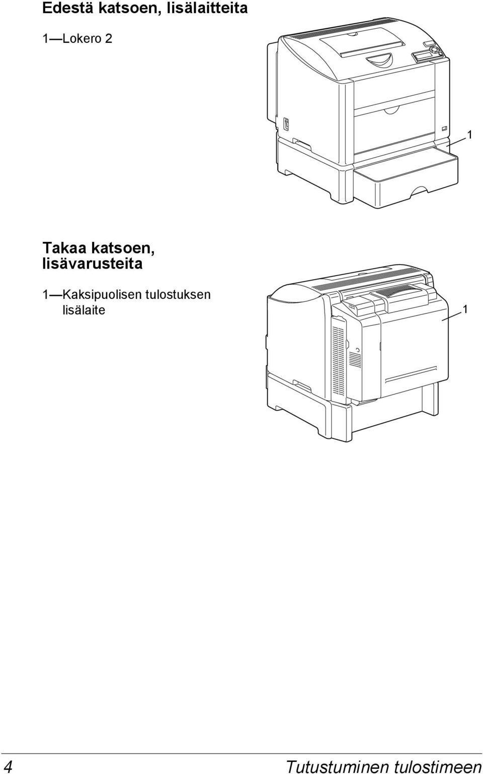 lisävarusteita 1 Kaksipuolisen