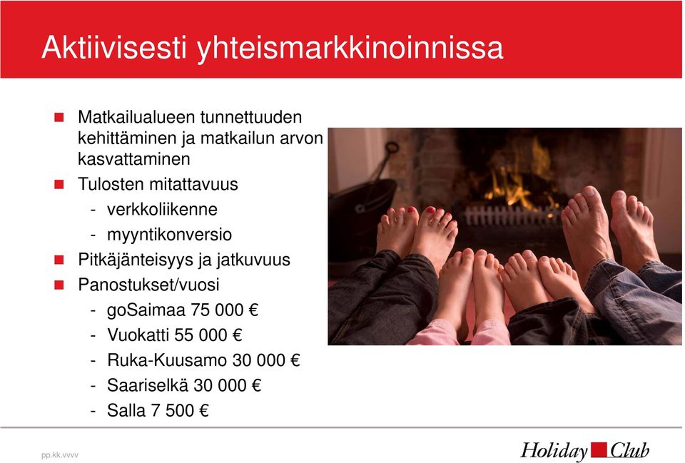 myyntikonversio Pitkäjänteisyys ja jatkuvuus Panostukset/vuosi - gosaimaa 75