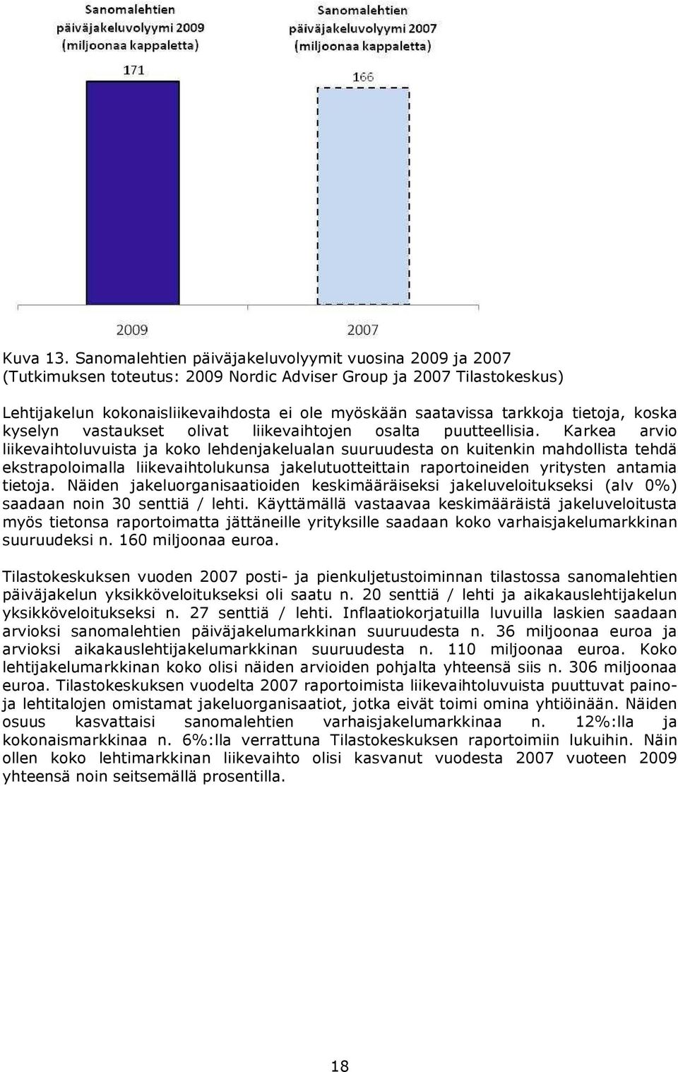 tietoja, koska kyselyn vastaukset olivat liikevaihtojen osalta puutteellisia.