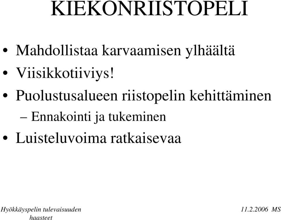 Puolustusalueen riistopelin