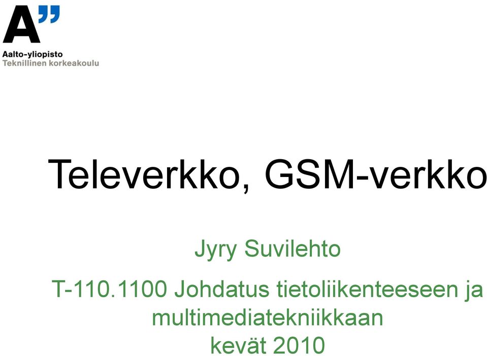 1100 Johdatus