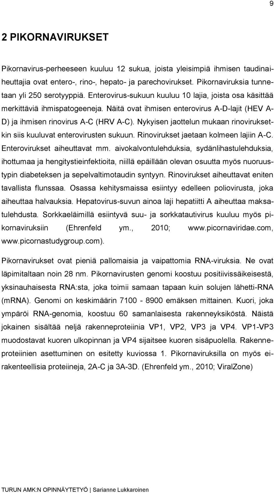 Nykyisen jaottelun mukaan rinoviruksetkin siis kuuluvat enterovirusten sukuun. Rinovirukset jaetaan kolmeen lajiin A-C. Enterovirukset aiheuttavat mm.
