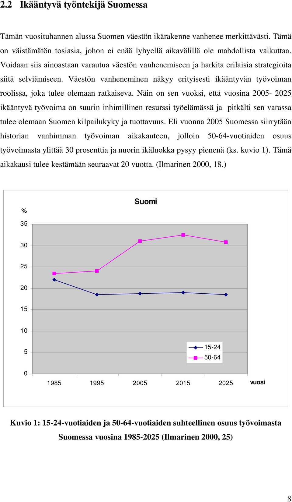 Väestön vanheneminen näkyy erityisesti ikääntyvän työvoiman roolissa, joka tulee olemaan ratkaiseva.