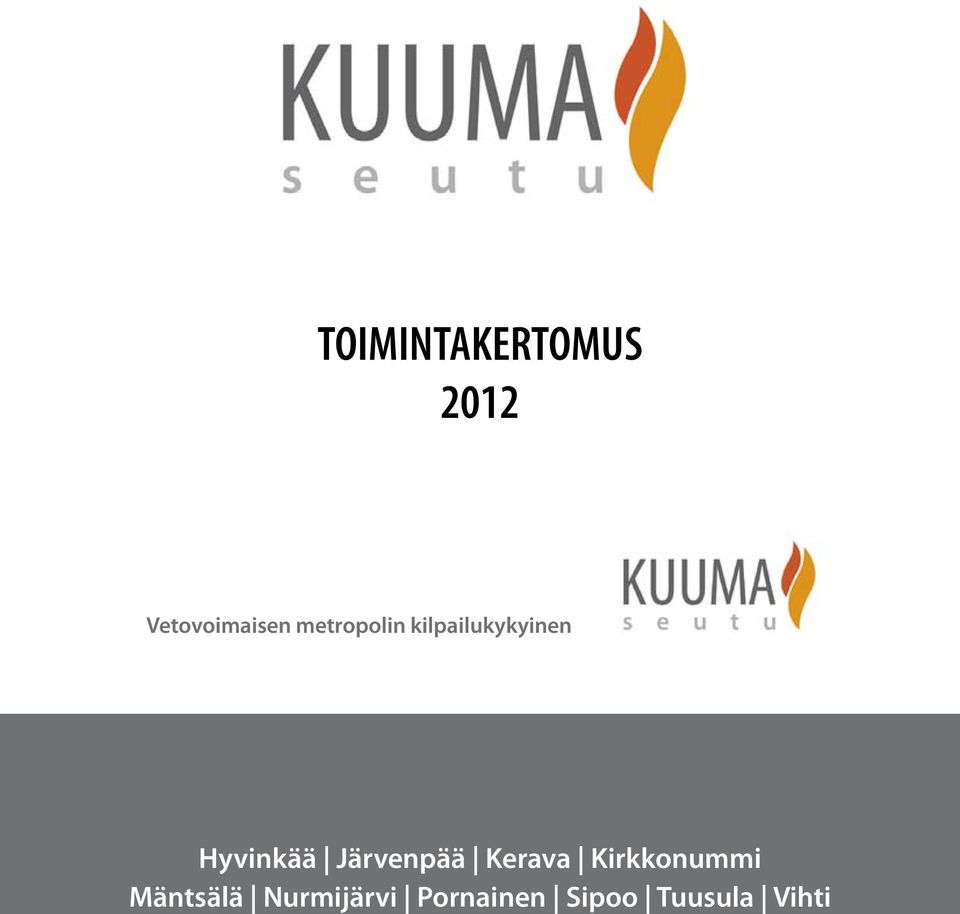 Järvenpää Kerava Kirkkonummi Mäntsälä