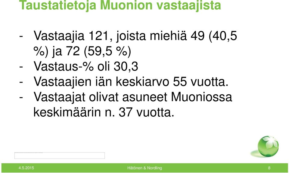 Vastaajien iän keskiarvo 55 vuotta.