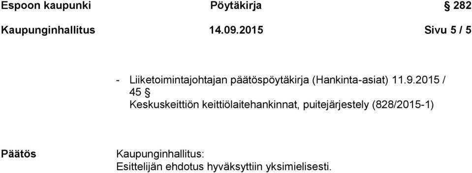 (Hankinta-asiat) 11.9.