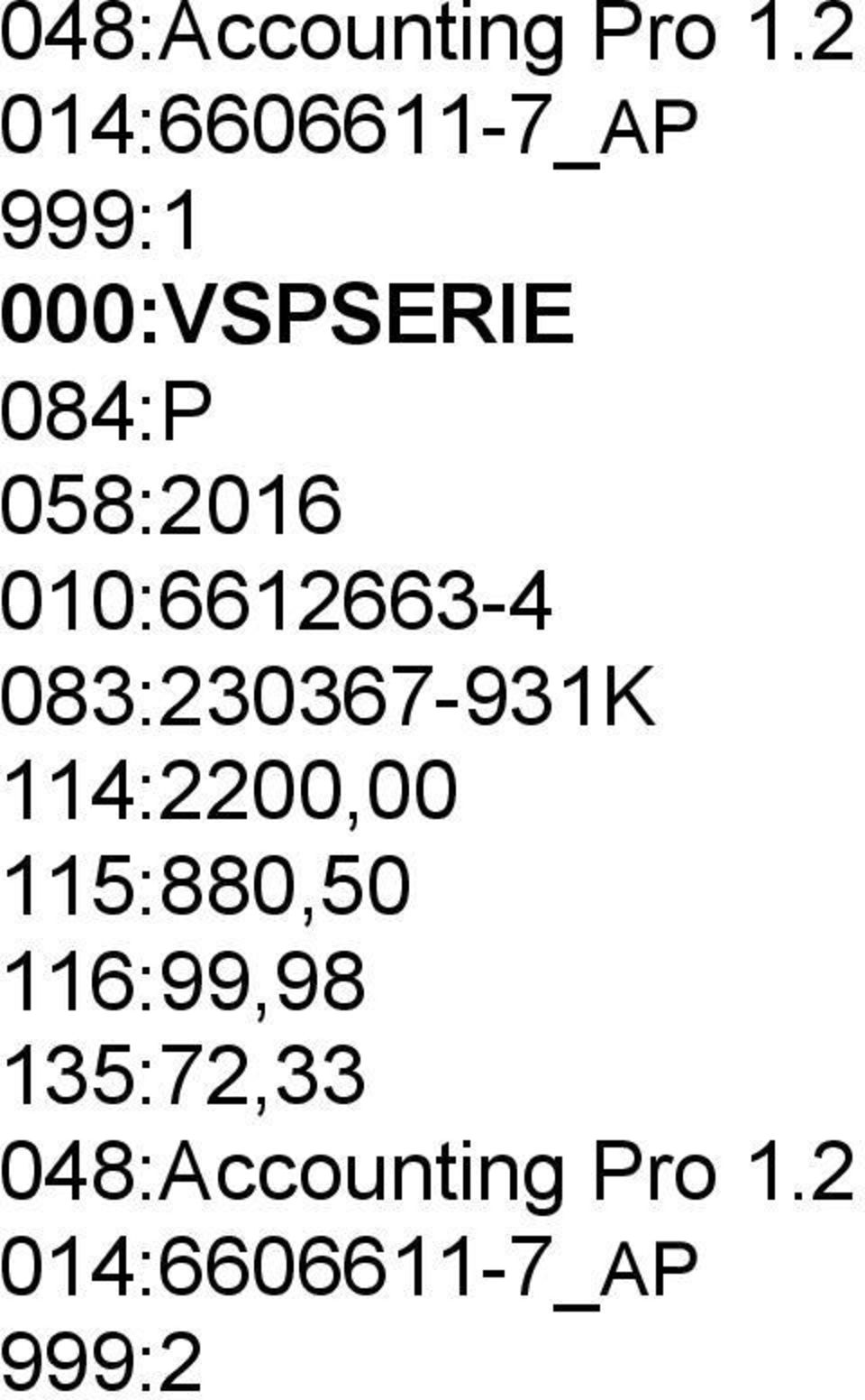 058:2016 010:6612663-4 083:230367-931K