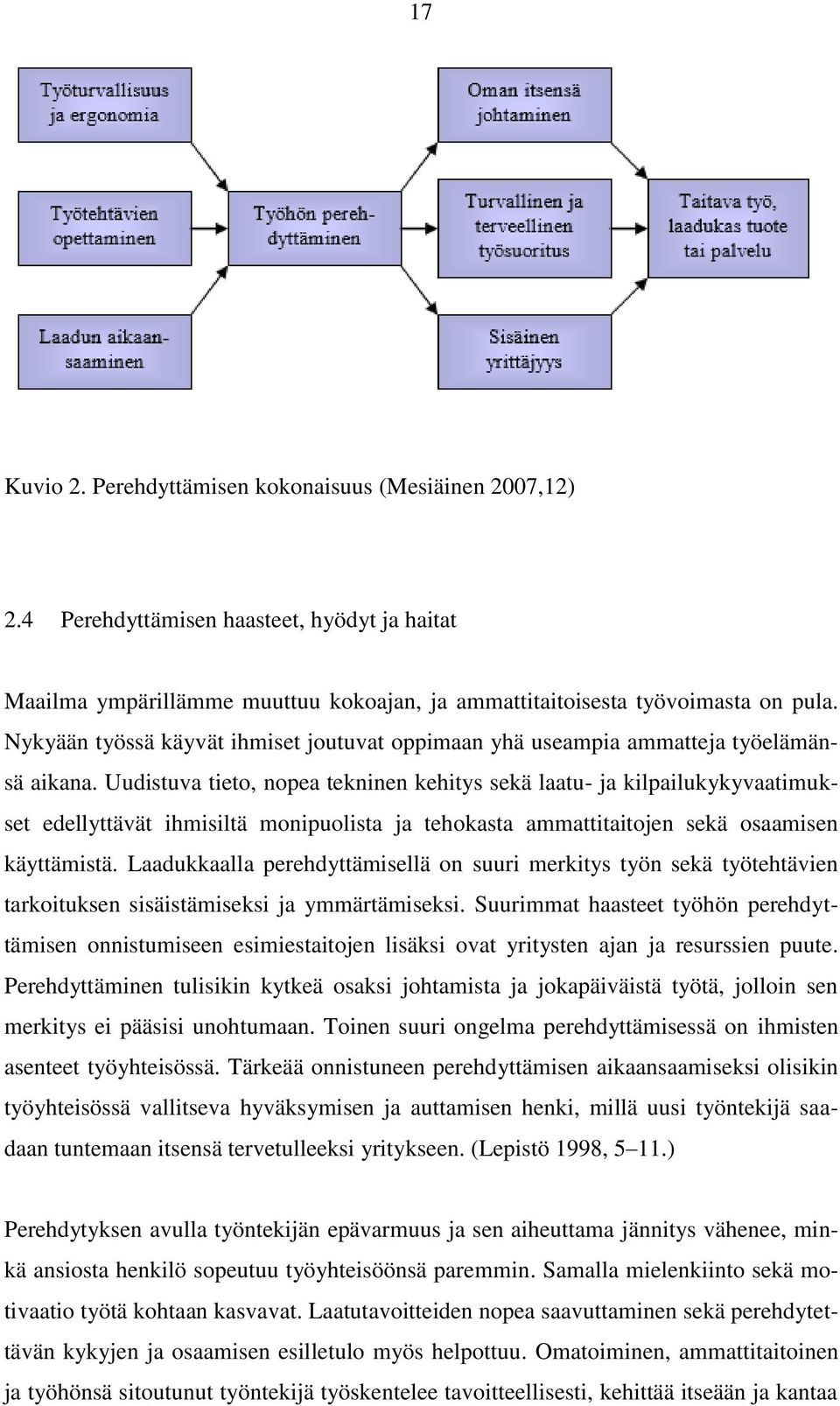 Uudistuva tieto, nopea tekninen kehitys sekä laatu- ja kilpailukykyvaatimukset edellyttävät ihmisiltä monipuolista ja tehokasta ammattitaitojen sekä osaamisen käyttämistä.