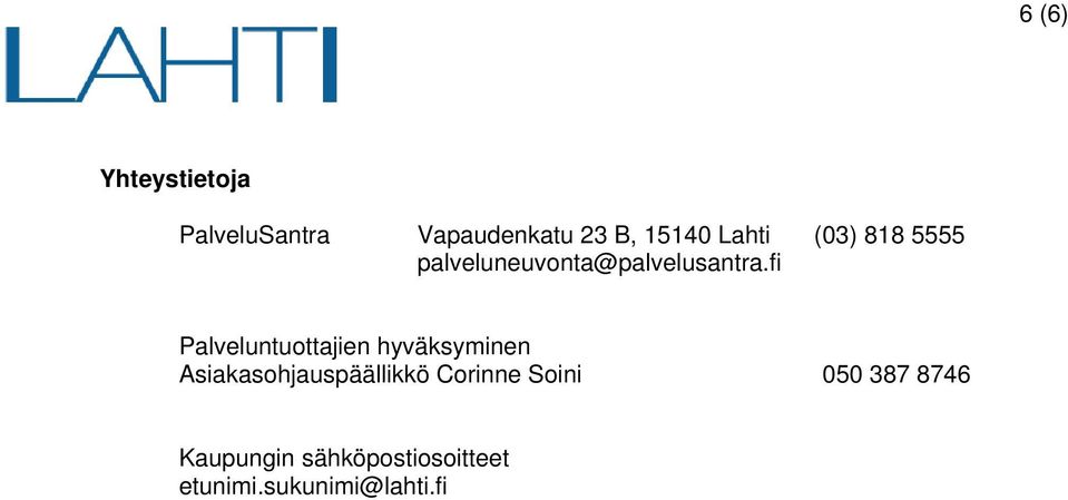 fi Palveluntuottajien hyväksyminen Asiakasohjauspäällikkö