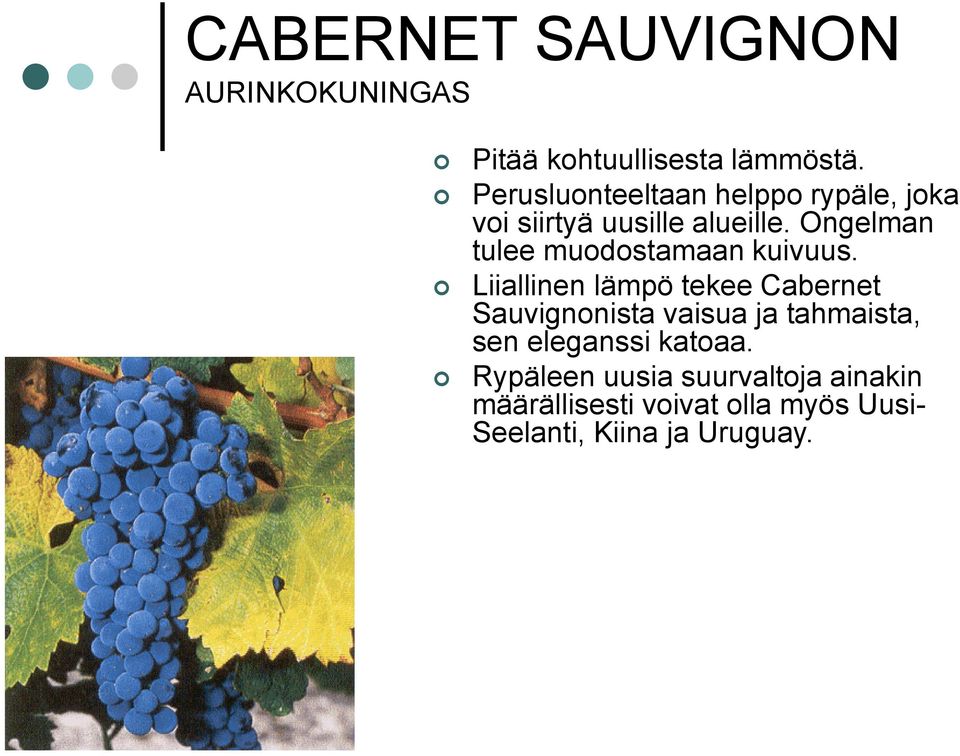 Ongelman tulee muodostamaan kuivuus.