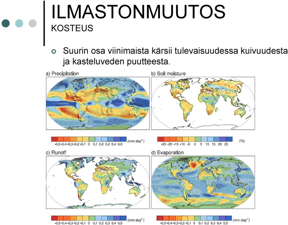 kärsii tulevaisuudessa