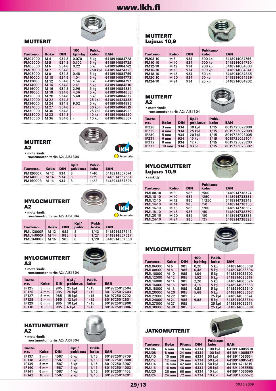 934-8 2,96 5 kg 6418914084834 PM18000 M 18 934-8 4,36 5 kg 6418914084858 PM20000 M 20 934-8 5,48 5 kg 6418914084872 PM22000 M 22 934-8 - 25 kpl 6418914424333 PM24000 M 24 934-8 9,52 5 kg