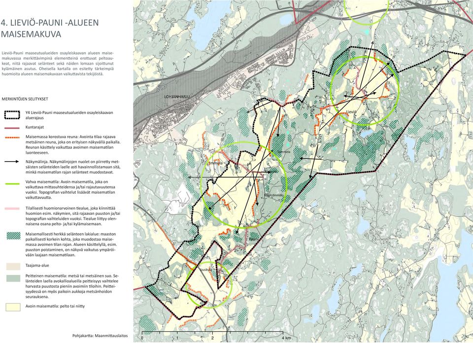 viiva viiva viiva viiva _viiva Selite LOHJANHARJU MERKINTÖJEN Selite SELITYKSET tilallisuus_tie tilallisuus_tie Y4 Lieviö-Pauni maaseutualueiden osayleiskaavan Aluerajaus maiseman solmukohta