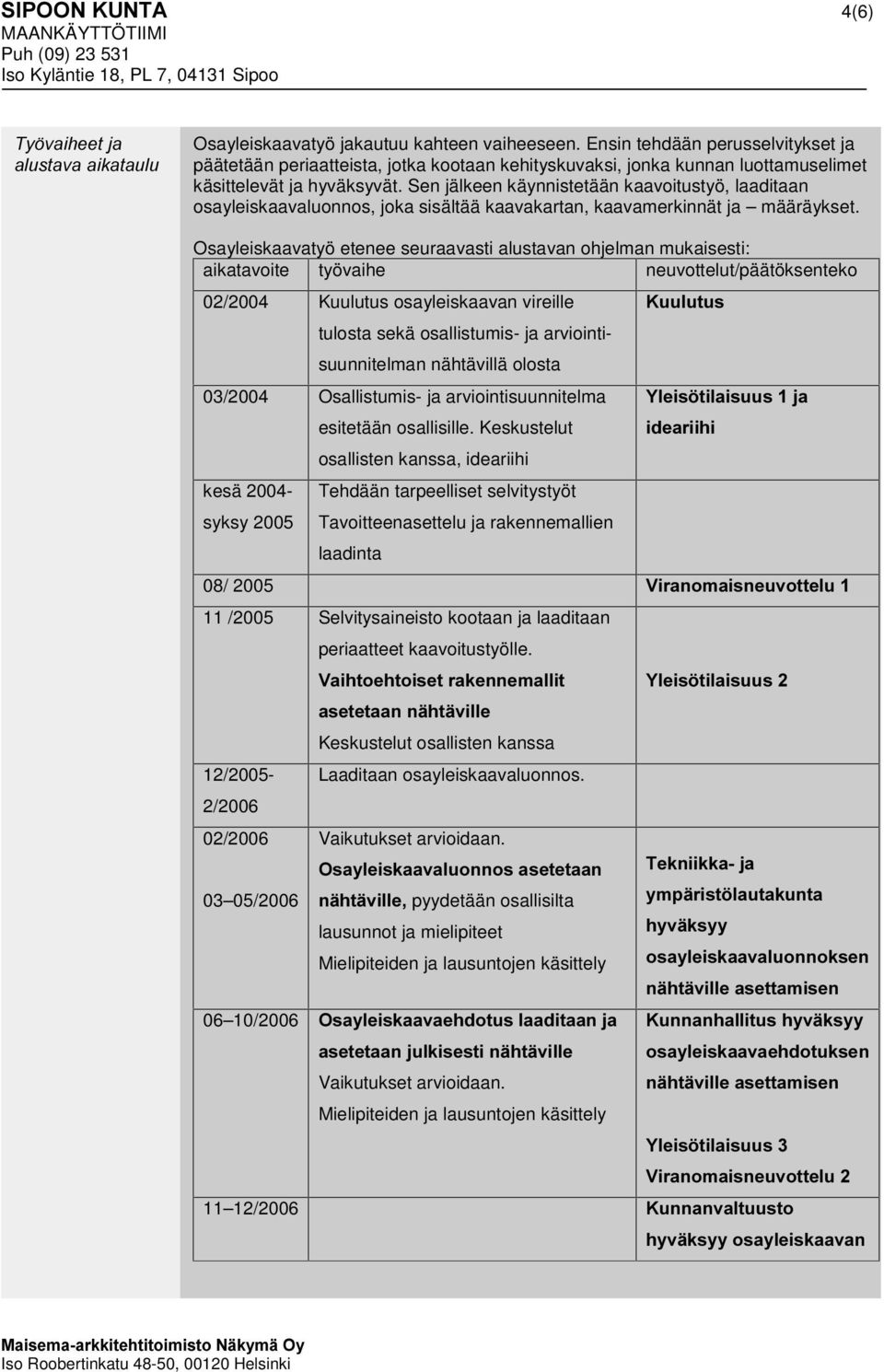 Sen jälkeen käynnistetään kaavoitustyö, laaditaan osayleiskaavaluonnos, joka sisältää kaavakartan, kaavamerkinnät ja määräykset.