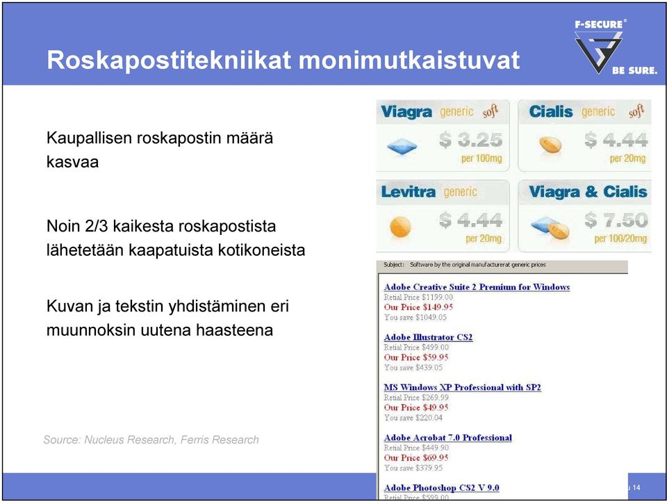 kaapatuista kotikoneista Kuvan ja tekstin yhdistäminen eri