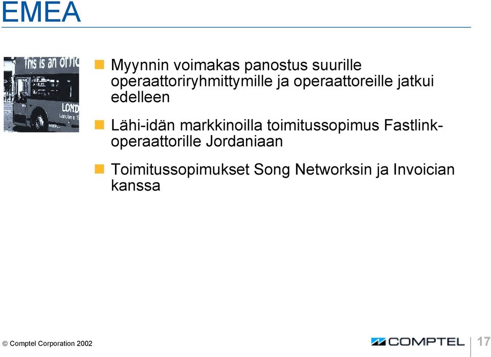 Lähi-idän markkinoilla toimitussopimus Fastlinkoperaattorille