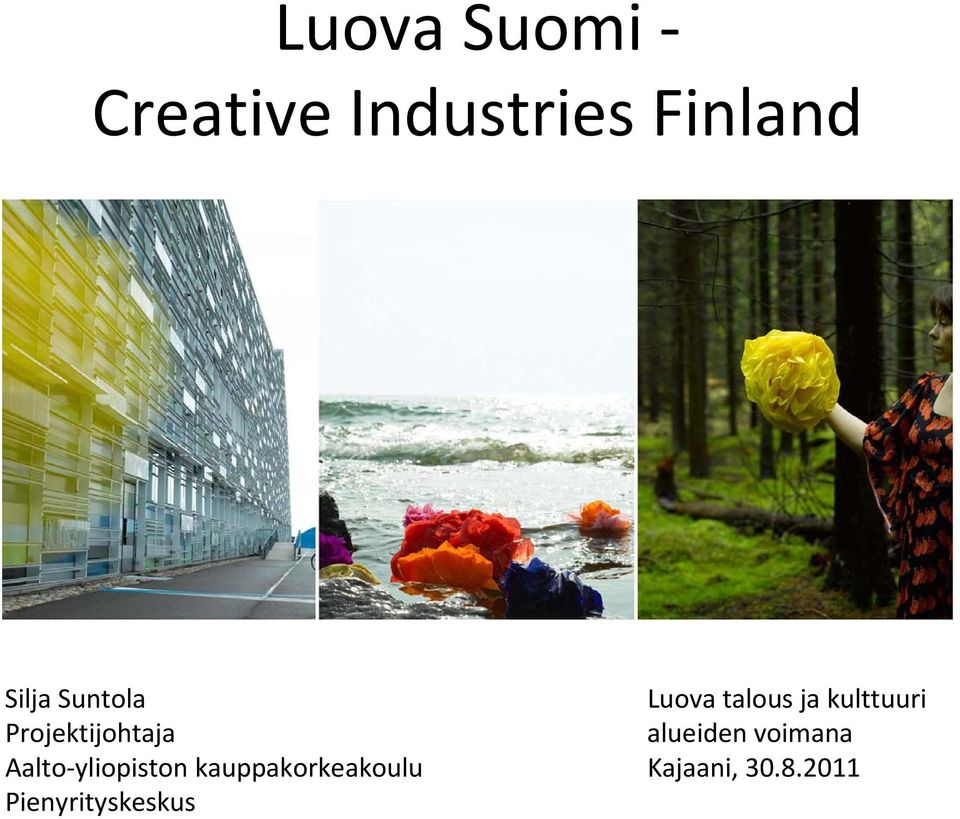 Projektijohtaja alueiden voimana Aalto