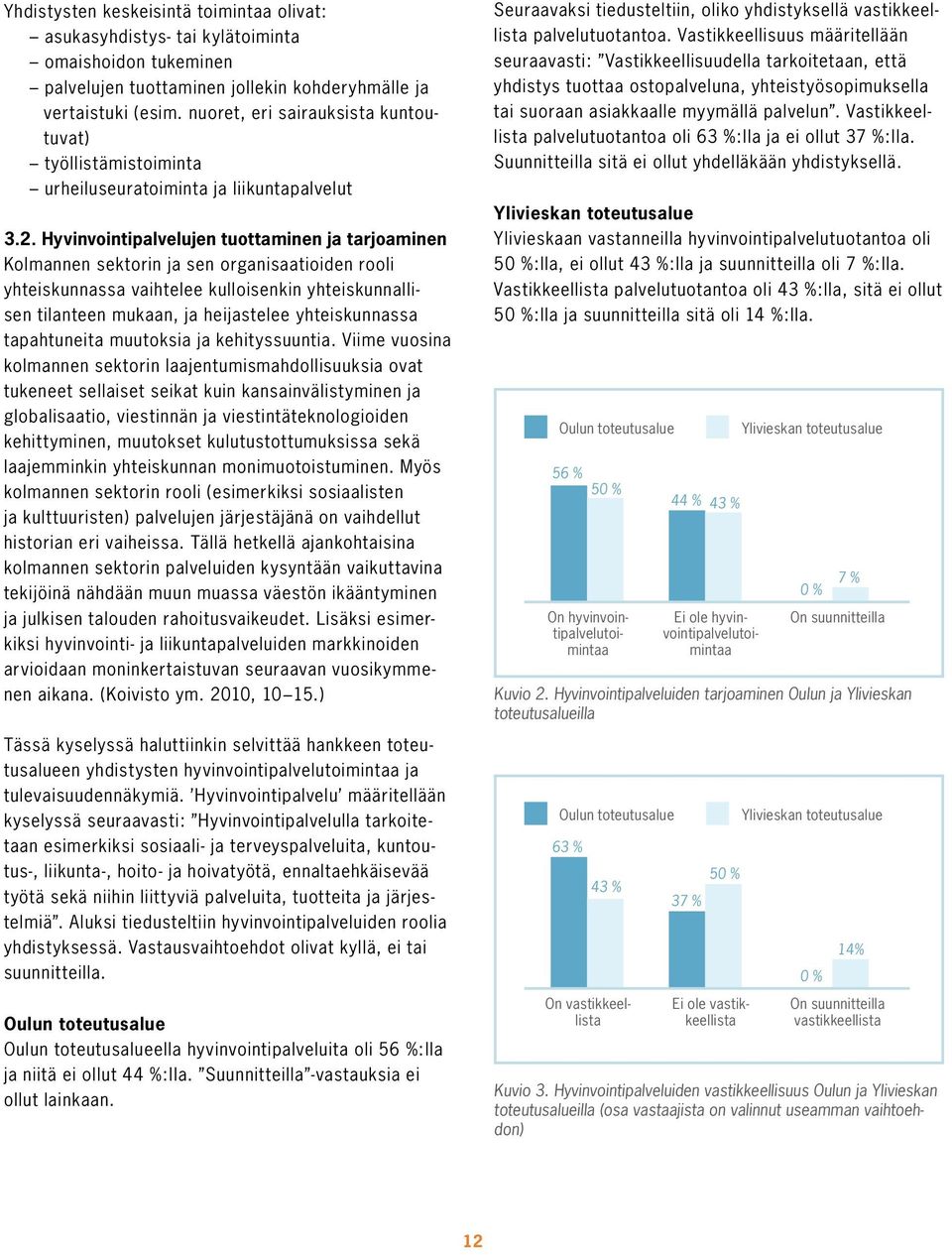 Hyvinvointipalvelujen tuottaminen ja tarjoaminen Kolmannen sektorin ja sen organisaatioiden rooli yhteiskunnassa vaihtelee kulloisenkin yhteiskunnallisen tilanteen mukaan, ja heijastelee