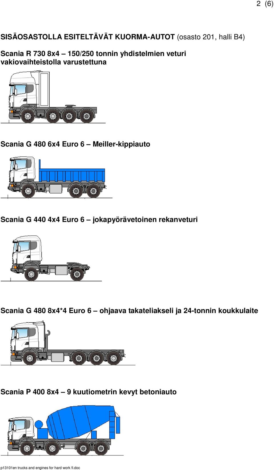 Meiller-kippiauto Scania G 440 4x4 Euro 6 jokapyörävetoinen rekanveturi Scania G 480 8x4*4