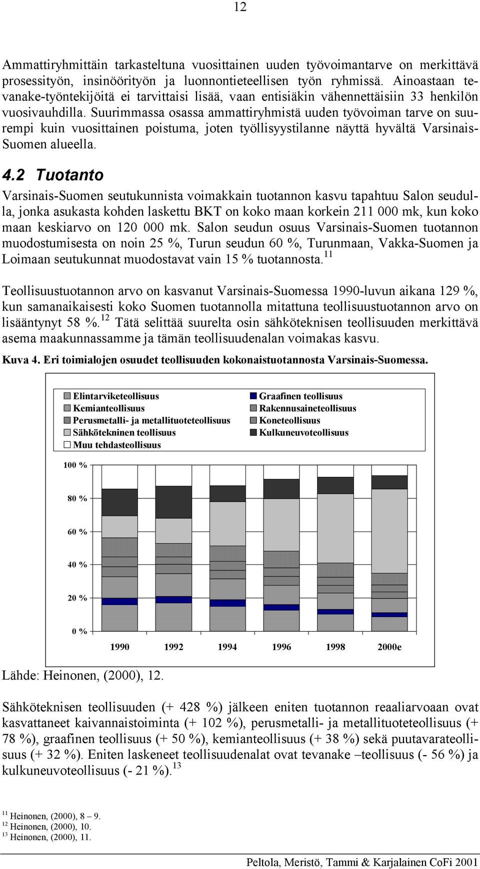 Suurimmassa osassa ammattiryhmistä uuden työvoiman tarve on suurempi kuin vuosittainen poistuma, joten työllisyystilanne näyttä hyvältä Varsinais- Suomen alueella. 4.