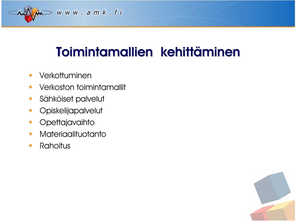 toimintamallit Sähköiset palvelut