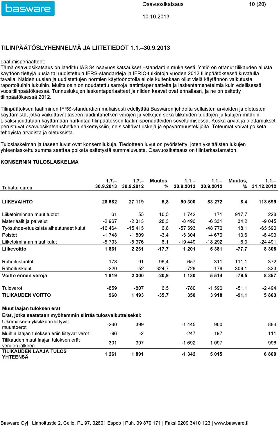 Näiden uusien ja uudistettujen normien käyttöönotolla ei ole kuitenkaan ollut vielä käytännön vaikutusta raportoituihin lukuihin.