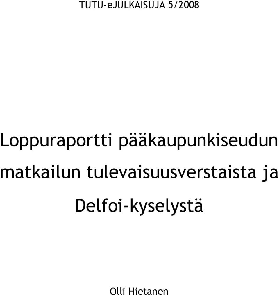 pääkaupunkiseudun matkailun