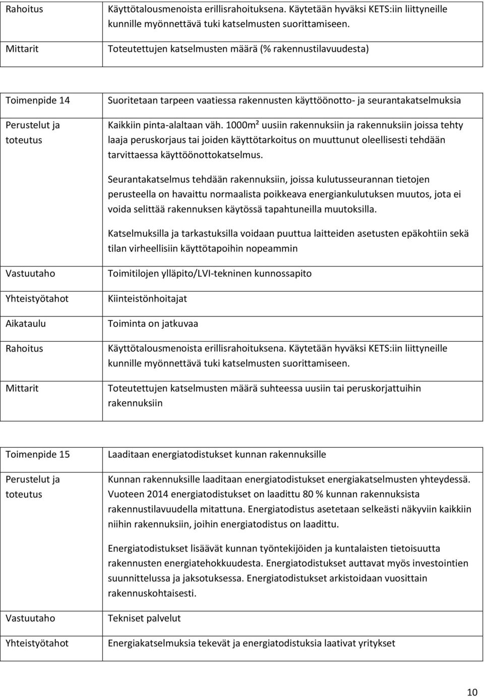 1000m² uusiin rakennuksiin ja rakennuksiin joissa tehty laaja peruskorjaus tai joiden käyttötarkoitus on muuttunut oleellisesti tehdään tarvittaessa käyttöönottokatselmus.